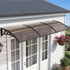 Window Door Awning 0.8mx3m Brown