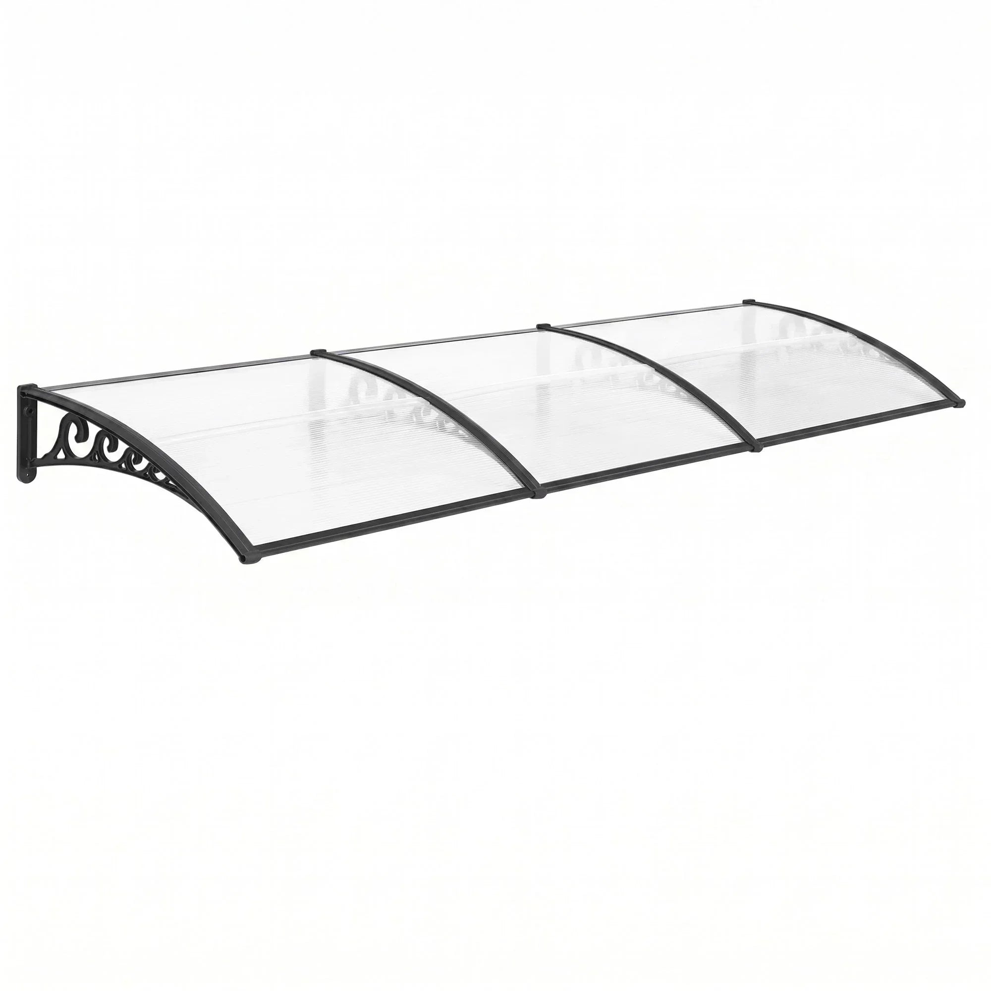 Window Door Awning 0.8mx3m Transparent