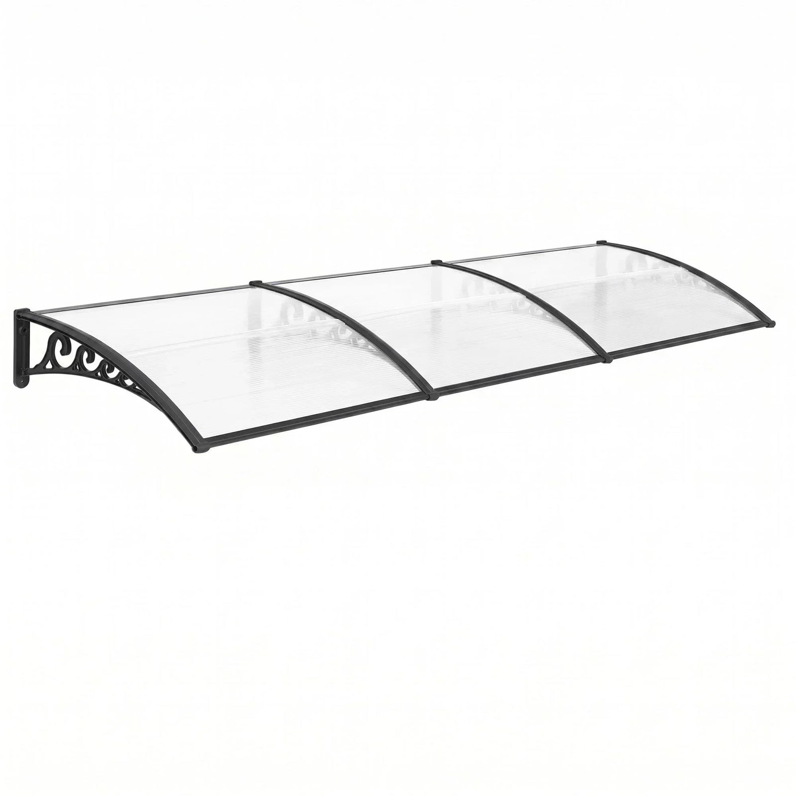 Window Door Awning 0.8mx3m Transparent