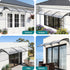 Window Door Awning 0.8mx3m Transparent