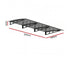 Instahut Window Door Awning Canopy 1m x 3m Grey Solid Sheet Metal Frame