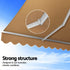 Retractable Folding Arm Awning Manual Sunshade 2.5Mx2M Beige