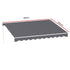 Folding Arm Awning – 3.5×3m Retractable Shade, UV‑Resistant, Grey
