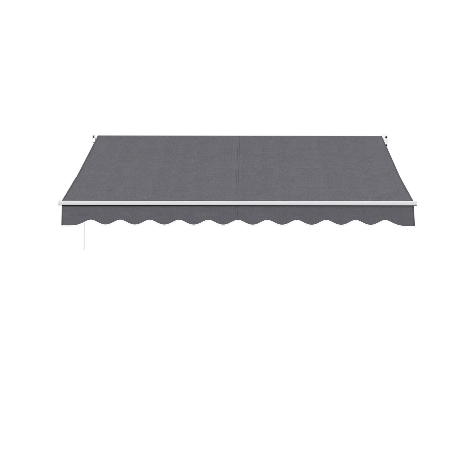 Folding Arm Awning – 3.5×3m Retractable Shade, UV‑Resistant, Grey