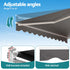 Folding Arm Awning – 3.5×3m Retractable Shade, UV‑Resistant, Grey