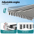 Folding Arm Awning – 4.5×3m Retractable Shade, UV‑Resistant, Grey White