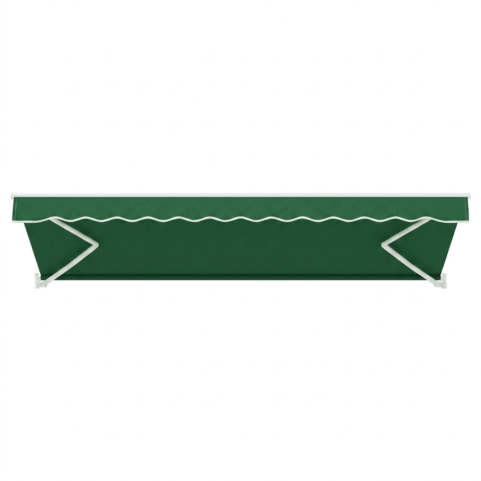 Folding Arm Awning – 5×3m Retractable Shade, UV‑Resistant, Dark Green