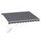 Motorised Folding Arm Awning 3.5×3m – Retractable Sunshade Grey