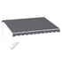 Motorised Folding Arm Awning 3.5×3m – Retractable Sunshade Grey