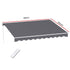 Motorised Folding Arm Awning 3.5×3m – Retractable Sunshade Grey