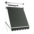 Instahut Motorised Pivot Arm Awning Window Sun Shade 1.5 X 2.1M Grey