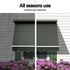 Instahut Motorised Pivot Arm Awning Window Sun Shade 1.5 X 2.1M Grey
