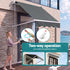 Instahut Motorised Pivot Arm Awning Window Sun Shade 1.5 X 2.1M Grey