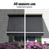 Instahut Motorised Pivot Arm Awning Window Sun Shade 1.8 X 2.1M Grey