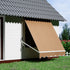 Instahut Motorised Pivot Arm Awning Window Sun Shade 2.1 X 2.1M Beige