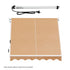 Instahut Motorised Pivot Arm Awning Window Sun Shade 2.1 X 2.1M Beige