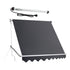 Instahut Motorised Pivot Arm Awning Window Sun Shade 2.4 X 2.1M Grey