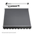 Instahut Motorised Pivot Arm Awning Window Sun Shade 2.4 X 2.1M Grey