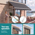 Instahut Motorised Pivot Arm Awning Window Sun Shade 2.8 X 2.1M Grey