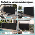 1.4X3M Side Awning Retractable Privacy Screen Outdoor Sun Shade Black