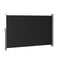 Side Awning Sun Shade Outdoor Retractable Privacy Screen 1.8X3M Black