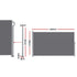 1.8X3.5M Side Awning Retractable Privacy Screen Outdoor Sun Shade Grey