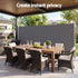 1.8X3.5M Side Awning Retractable Privacy Screen Outdoor Sun Shade Grey
