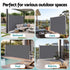 1.8X3.5M Side Awning Retractable Privacy Screen Outdoor Sun Shade Grey