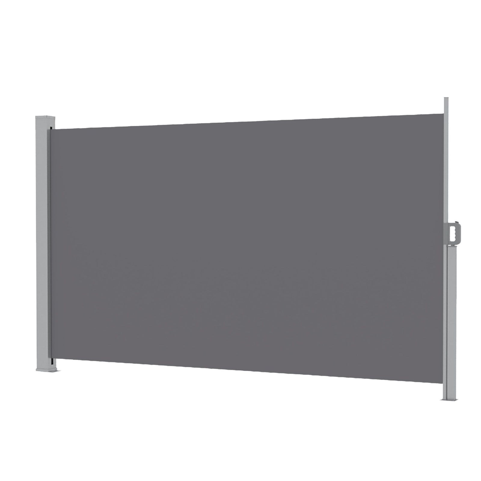 Instahut 1.8X4M Side Awning Retractable Privacy Screen Outdoor Sun Shade Grey