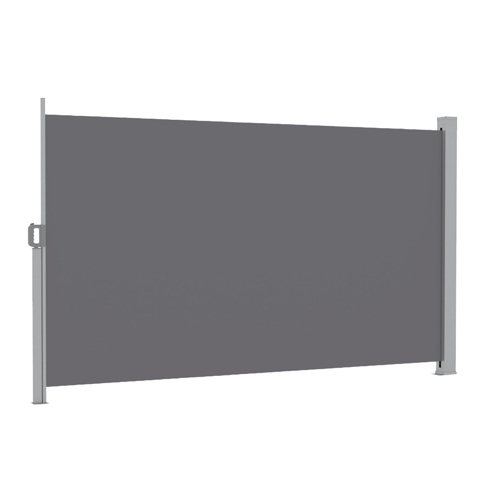 Instahut 1.8X4M Side Awning Retractable Privacy Screen Outdoor Sun Shade Grey