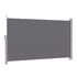 Instahut 1.8X4M Side Awning Retractable Privacy Screen Outdoor Sun Shade Grey