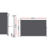 Instahut 2X3.5M Side Awning Retractable Privacy Screen Outdoor Sun Shade Grey