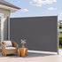 Instahut 2X3.5M Side Awning Retractable Privacy Screen Outdoor Sun Shade Grey