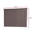 Instahut 3X2.5M Outdoor Blinds Awning Roll Down Retractable Knit Fabric Outdoor Blinds Window Shade Brown