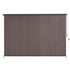 Instahut 3X2.5M Outdoor Blinds Awning Roll Down Retractable Knit Fabric Outdoor Blinds Window Shade Brown