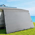 12ft Caravan Awning Fabric & Privacy Screen RV Roll Out Sun Shade 3.4M