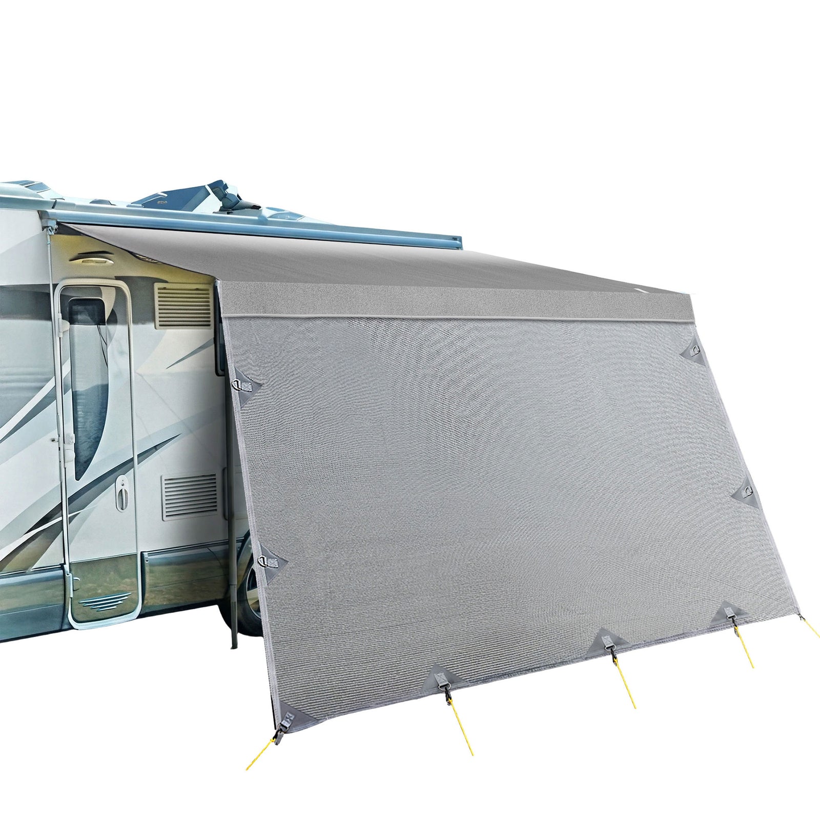 18ft Caravan Awning Fabric & Privacy Screen RV Roll Out Sun Shade 5.2M
