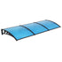 Door & Window Awning – 1×3M PC Panel, UV/Rain Resistant, Blue/Black