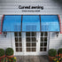 Door & Window Awning – 1×3M PC Panel, UV/Rain Resistant, Blue/Black