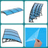 Door & Window Awning – 1×3M PC Panel, UV/Rain Resistant, Blue/Black