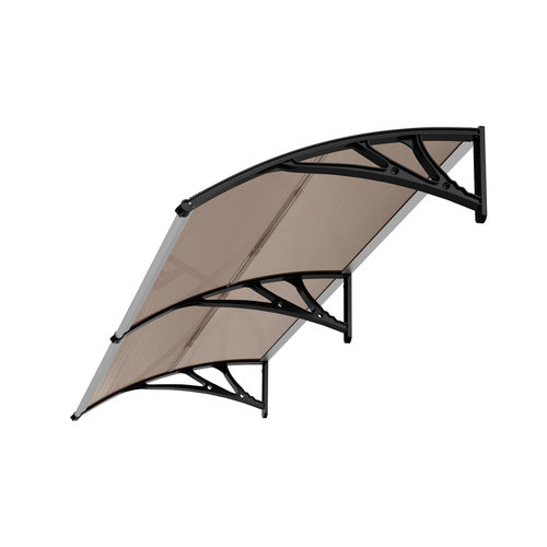 Window & Door Awning Canopy, 3m x 1m, Aluminium Frame Sun Shield