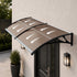 Livsip Window & Door Awning Canopy, 3m x 1.17m, Weatherproof, Brown Finish