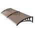 Window & Door Awning Canopy, 3m x 0.76m, Weatherproof, Brown Finish