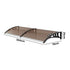 Window & Door Awning Canopy, 3m x 0.76m, Weatherproof, Brown Finish