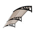 Window & Door Awning Canopy, 3m x 0.76m, Weatherproof, Brown Finish