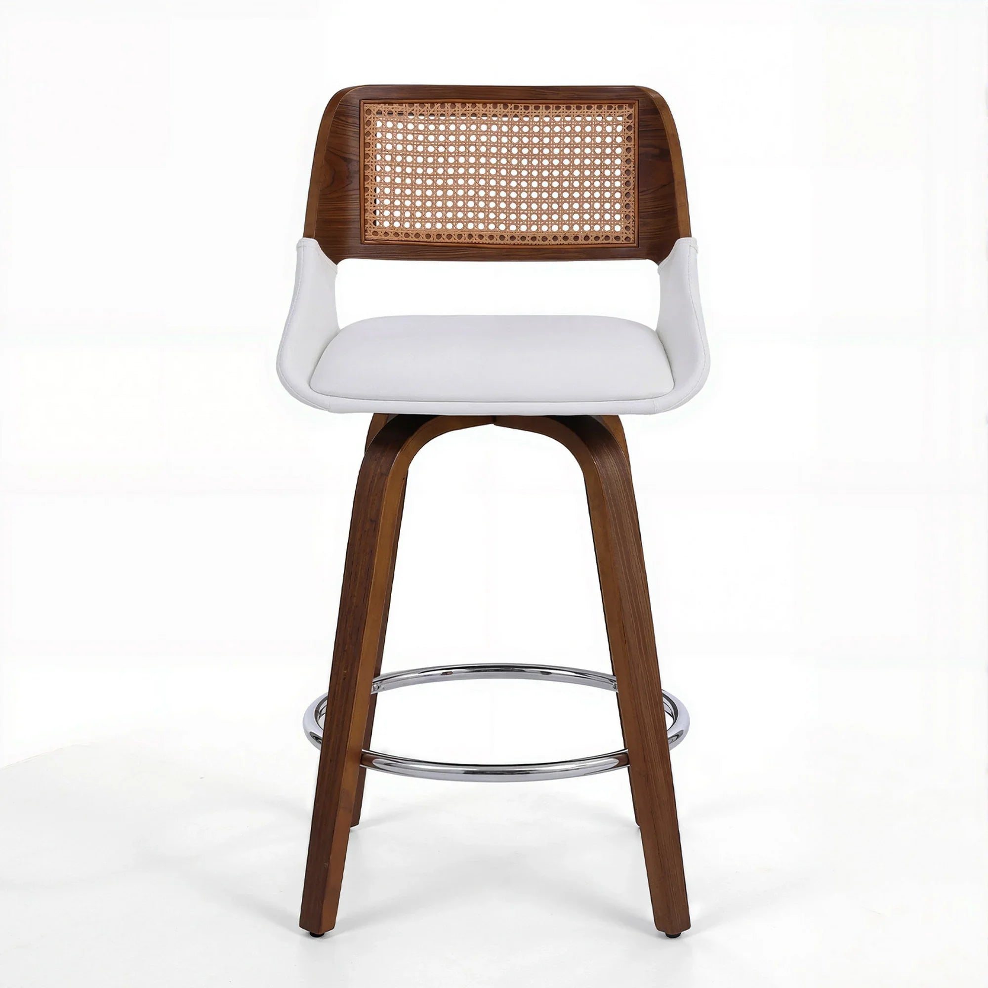 Wooden Bar Stools Swivel Kitchen Counter Stool Chair 60cm Seat Height