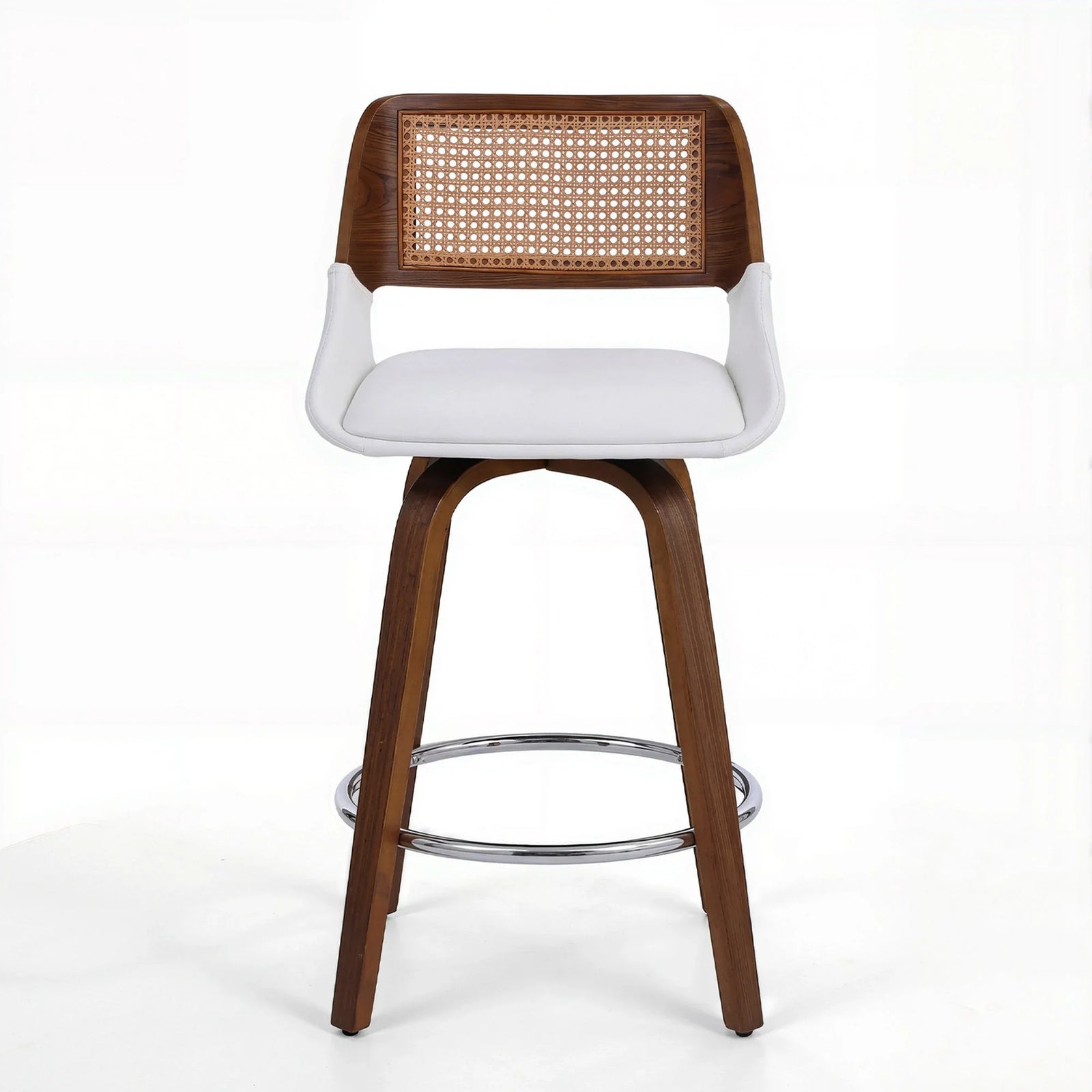 Wooden Bar Stools Swivel Kitchen Counter Stool Chair 60cm Seat Height