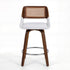 Wooden Bar Stools Swivel Kitchen Counter Stool Chair 60cm Seat Height