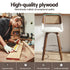 Wooden Bar Stools Swivel Kitchen Counter Stool Chair 60cm Seat Height