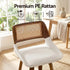 Wooden Bar Stools Set of 4 Swivel Kitchen Counter Stool Chair 60cm Seat Height